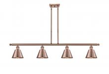 Innovations Lighting 516-4I-AC-M8 - Smithfield - 4 Light - 48 inch - Antique Copper - Stem hung - Island Light