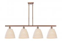 Innovations Lighting 516-4I-AC-NBD-9-NAT - Bristol Natural - 4 Light - 48 inch - Antique Copper - Cord hung - Island Light