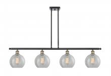Innovations Lighting 516-4I-BAB-G125 - Athens - 4 Light - 48 inch - Black Antique Brass - Stem hung - Island Light