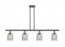 Innovations Lighting 516-4I-BAB-G257-LED - Caledonia - 4 Light - 48 inch - Black Antique Brass - Stem hung - Island Light