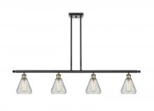 Innovations Lighting 516-4I-BAB-G275-LED - Conesus - 4 Light - 48 inch - Black Antique Brass - Stem hung - Island Light