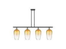 Innovations Lighting 516-4I-BAB-G484-7AM - Brookhaven Flute - 4 Light - 48 inch - Black Antique Brass - Stem Hung - Island Light
