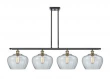 Innovations Lighting 516-4I-BAB-G92-L - Fenton - 4 Light - 49 inch - Black Antique Brass - Stem hung - Island Light