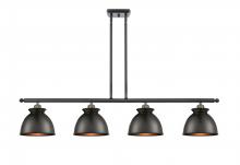 Innovations Lighting 516-4I-BAB-M14-BK - Adirondack - 4 Light - 48 inch - Black Antique Brass - Stem hung - Island Light
