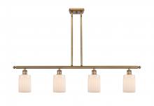 Innovations Lighting 516-4I-BB-G341 - Hadley - 4 Light - 48 inch - Brushed Brass - Cord hung - Island Light