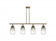 Innovations Lighting 516-4I-BB-G480-6SL - Brookhaven Almond - 4 Light - 48 inch - Brushed Brass - Stem Hung - Island Light