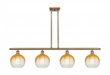 Innovations Lighting 516-4I-BB-G483-8AM - Brookhaven Globe - 4 Light - 48 inch - Brushed Brass - Stem Hung - Island Light