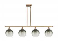 Innovations Lighting 516-4I-BB-G483-8SL - Brookhaven Globe - 4 Light - 48 inch - Brushed Brass - Stem Hung - Island Light