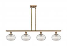 Innovations Lighting 516-4I-BB-G555-8CL - Ithaca - 4 Light - 48 inch - Brushed Brass - Stem hung - Island Light