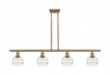 Innovations Lighting 516-4I-BB-G556-6CL - Rochester - 4 Light - 48 inch - Brushed Brass - Cord hung - Island Light