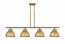 Innovations Lighting 516-4I-BB-M14-BB - Adirondack - 4 Light - 48 inch - Brushed Brass - Stem hung - Island Light