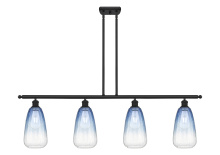 Innovations Lighting 516-4I-BK-G480-6SB - Brookhaven Almond - 4 Light - 48 inch - Matte Black - Stem Hung - Island Light