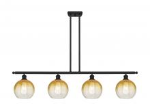 Innovations Lighting 516-4I-BK-G483-8AM - Brookhaven Globe - 4 Light - 48 inch - Matte Black - Stem Hung - Island Light