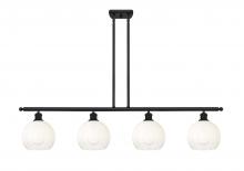 Innovations Lighting 516-4I-BK-G483-8OP - Brookhaven Globe - 4 Light - 48 inch - Matte Black - Stem Hung - Island Light