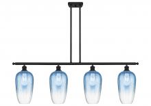 Innovations Lighting 516-4I-BK-G484-7SB - Brookhaven Flute - 4 Light - 48 inch - Matte Black - Stem Hung - Island Light