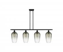 Innovations Lighting 516-4I-BK-G484-7SL - Brookhaven Flute - 4 Light - 48 inch - Matte Black - Stem Hung - Island Light