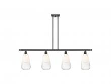 Innovations Lighting 516-4I-OB-G480-6OP - Brookhaven Almond - 4 Light - 48 inch - Oil Rubbed Bronze - Stem Hung - Island Light