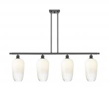 Innovations Lighting 516-4I-OB-G484-7OP - Brookhaven Flute - 4 Light - 48 inch - Oil Rubbed Bronze - Stem Hung - Island Light