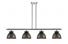 Innovations Lighting 516-4I-PC-M14-BK - Adirondack - 4 Light - 48 inch - Polished Chrome - Stem hung - Island Light