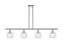 Innovations Lighting 516-4I-PN-G1213-6CL - Athens Deco Swirl - 4 Light - 48 inch - Polished Nickel - Stem Hung - Island Light