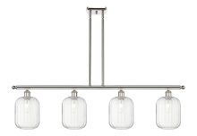 Innovations Lighting 516-4I-PN-G460-7CL - Preston Cylinder - 4 Light - 48 inch - Polished Nickel - Stem Hung - Island Light
