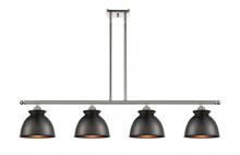 Innovations Lighting 516-4I-PN-M14-BK - Adirondack - 4 Light - 48 inch - Polished Nickel - Stem hung - Island Light