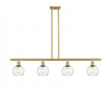 Innovations Lighting 516-4I-SG-G124-6 - Athens - 4 Light - 48 inch - Satin Gold - Cord hung - Island Light
