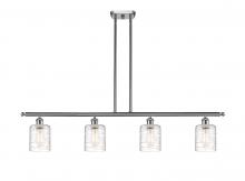 Innovations Lighting 516-4I-SN-G1113-LED - Cobbleskill - 4 Light - 48 inch - Brushed Satin Nickel - Stem hung - Island Light