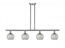 Innovations Lighting 516-4I-SN-G122 - Athens - 4 Light - 48 inch - Brushed Satin Nickel - Stem hung - Island Light
