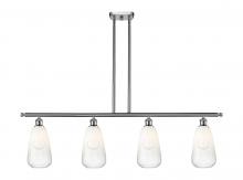 Innovations Lighting 516-4I-SN-G480-6OP - Brookhaven Almond - 4 Light - 48 inch - Brushed Satin Nickel - Stem Hung - Island Light
