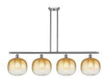 Innovations Lighting 516-4I-SN-G481-10AM - Brookhaven Sphere - 4 Light - 49 inch - Brushed Satin Nickel - Stem Hung - Island Light