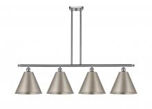 Innovations Lighting 516-4I-SN-MBC-12-SN - Berkshire - 4 Light - 50 inch - Brushed Satin Nickel - Stem hung - Island Light