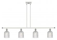Innovations Lighting 516-4I-WPC-G559-5CL - Bridal Veil - 4 Light - 48 inch - White Polished Chrome - Stem hung - Island Light