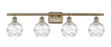 Innovations Lighting 516-4W-AB-G1213-6CL - Athens Deco Swirl - 4 Light - 36 inch - Antique Brass - Bath Vanity Light