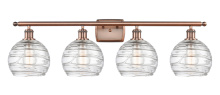 Innovations Lighting 516-4W-AC-G1213-8CL - Athens Deco Swirl - 4 Light - 38 inch - Antique Copper - Bath Vanity Light