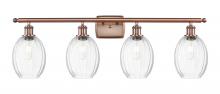 Innovations Lighting 516-4W-AC-G459-6CL - Preston Bulb - 4 Light - 36 inch - Antique Copper - Bath Vanity Light