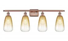 Innovations Lighting 516-4W-AC-G480-6AM - Brookhaven Almond - 4 Light - 36 inch - Antique Copper - Bath Vanity Light