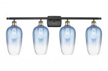 Innovations Lighting 516-4W-BAB-G484-7SB - Brookhaven Flute - 4 Light - 37 inch - Black Antique Brass - Bath Vanity Light