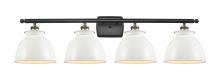 Innovations Lighting 516-4W-BAB-M14-W - Adirondack - 4 Light - 38 inch - Black Antique Brass - Bath Vanity Light