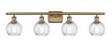 Innovations Lighting 516-4W-BB-G1214-6 - Small Twisted Swirl 4 Light Bath Vanity Light part of the Ballston Collection