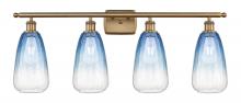 Innovations Lighting 516-4W-BB-G480-6SB - Brookhaven Almond - 4 Light - 36 inch - Brushed Brass - Bath Vanity Light