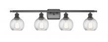 Innovations Lighting 516-4W-BK-G1214-6 - Small Twisted Swirl 4 Light Bath Vanity Light part of the Ballston Collection