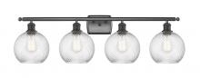 Innovations Lighting 516-4W-OB-G1214-8 - Twisted Swirl 4 Light Bath Vanity Light part of the Ballston Collection