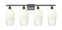 Innovations Lighting 516-4W-OB-G484-7OP - Brookhaven Flute - 4 Light - 37 inch - Oil Rubbed Bronze - Bath Vanity Light