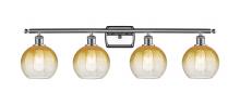 Innovations Lighting 516-4W-PC-G483-8AM - Brookhaven Globe - 4 Light - 38 inch - Polished Chrome - Bath Vanity Light