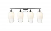 Innovations Lighting 516-4W-PC-G484-7OP - Brookhaven Flute - 4 Light - 37 inch - Polished Chrome - Bath Vanity Light