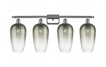 Innovations Lighting 516-4W-PC-G484-7SL - Brookhaven Flute - 4 Light - 37 inch - Polished Chrome - Bath Vanity Light