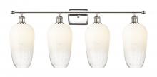 Innovations Lighting 516-4W-PN-G484-7OP - Brookhaven Flute - 4 Light - 37 inch - Polished Nickel - Bath Vanity Light