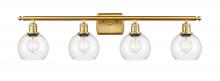 Innovations Lighting 516-4W-SG-G122-6 - Athens - 4 Light - 36 inch - Satin Gold - Bath Vanity Light