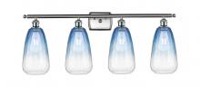 Innovations Lighting 516-4W-SN-G480-6SB - Brookhaven Almond - 4 Light - 36 inch - Brushed Satin Nickel - Bath Vanity Light